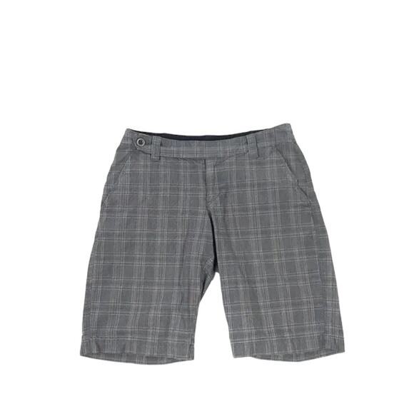 The North Face Mendocino Gray Plaid Bermuda Short Women's Sz 4 - Picture 1 of 8